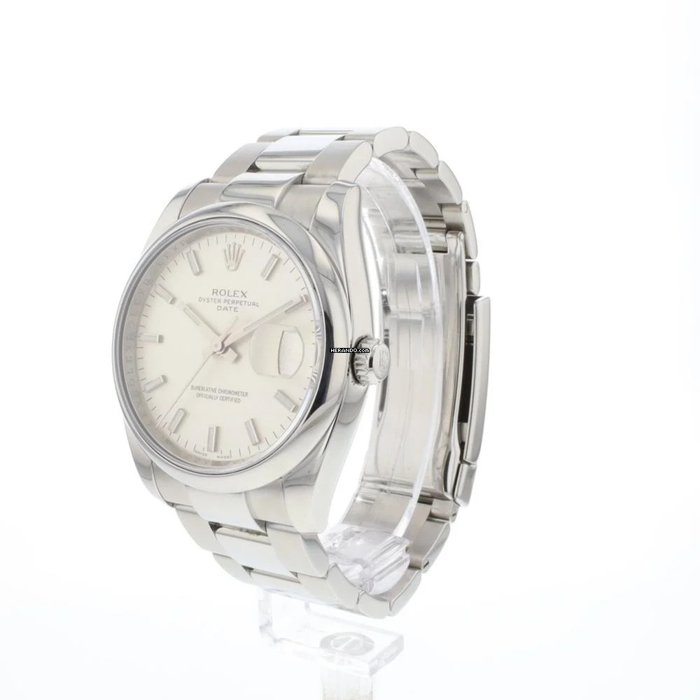 Rolex Oyster Perpetual Date 34 Silver Dial
