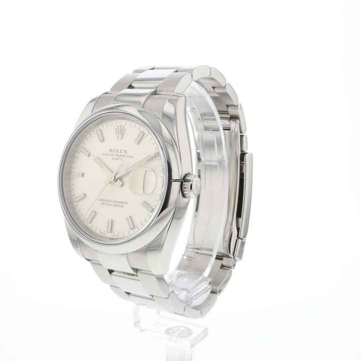  Rolex Oyster Perpetual Date 34 Silver Dial 