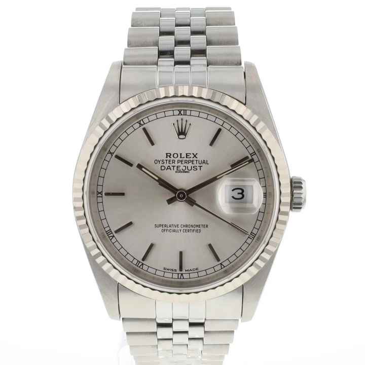  Rolex Datejust 36 Jubilee Silver Dial 