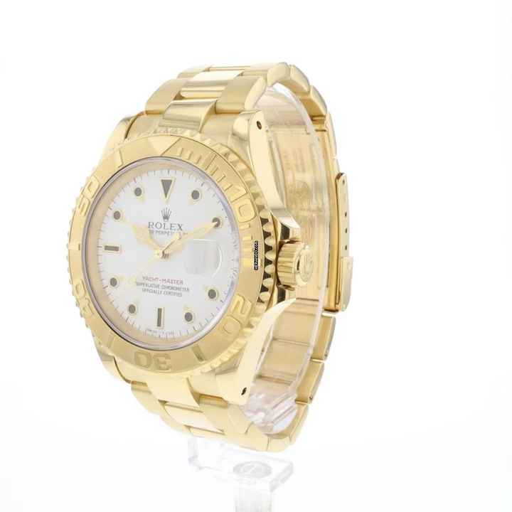  Rolex Yacht-Master 40 Yellow Gold White Dial 