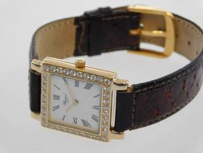 Thumbnail von Chopard Classic Damenuhr 18 Karat Gelbgold mit original Bri 18 Karat Gelbgold 21,5 x 29 mm