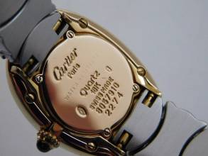 Thumbnail von Cartier Baignoire 18 Karat Gelbgold / Edelstahl Baignoire Damenuhr 22,5 x 31 mm wie Neu volles Band alle Glieder