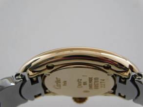 Thumbnail von Cartier Baignoire 18 Karat Gelbgold / Edelstahl Baignoire Damenuhr 22,5 x 31 mm wie Neu volles Band alle Glieder