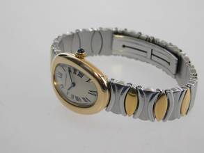 Thumbnail von Cartier Baignoire 18 Karat Gelbgold / Edelstahl Baignoire Damenuhr 22,5 x 31 mm wie Neu volles Band alle Glieder