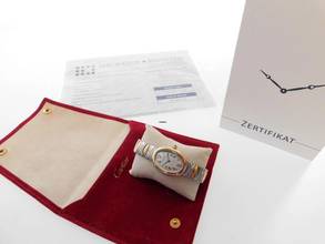 Thumbnail von Cartier Baignoire 18 Karat Gelbgold / Edelstahl Baignoire Damenuhr 22,5 x 31 mm wie Neu volles Band alle Glieder