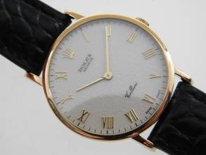 Thumbnail von Rolex Cellini 18 Karat Gelbgold Cellini Handaufzug 32 mm im Top Zustand mit Jubiläumsblatt und original 18 Kt. Schließe