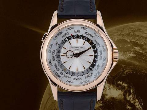  Patek Philippe World Time Complicazioni 5130r-00 Rose Gold World Time Like New 
