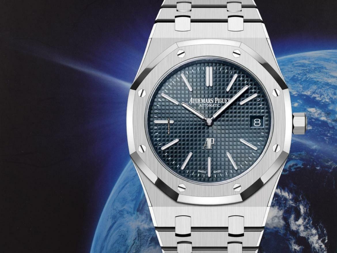  Audemars Piguet Royal Oak Jumbo 16202st Jumbo Blue Dial New Full Set. New 2024 