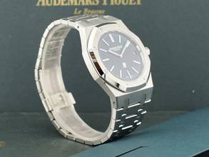 Thumbnail von Audemars Piguet Royal Oak Jumbo 16202st Jumbo Blue Dial New Full Set. New 2024