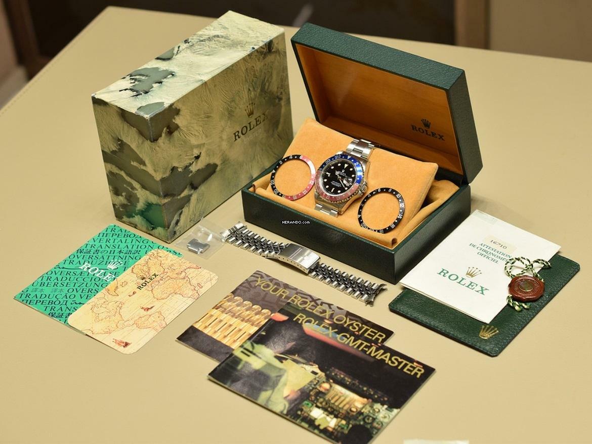 Rolex GMT-Master II Ref. 16710 Full Full Set - 3 Bezel - 2 Bracelets - Top Condition