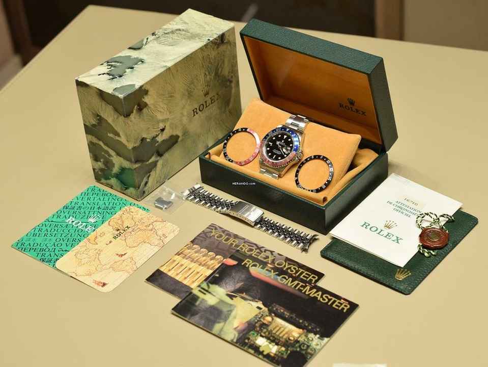  Rolex GMT-Master II Ref. 16710 Full Full Set - 3 Bezel - 2 Bracelets - Top Condition 