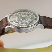 Thumbnail von Minerva Monopusher Chronograph WW2 Schnecken-Tachymeter very rare