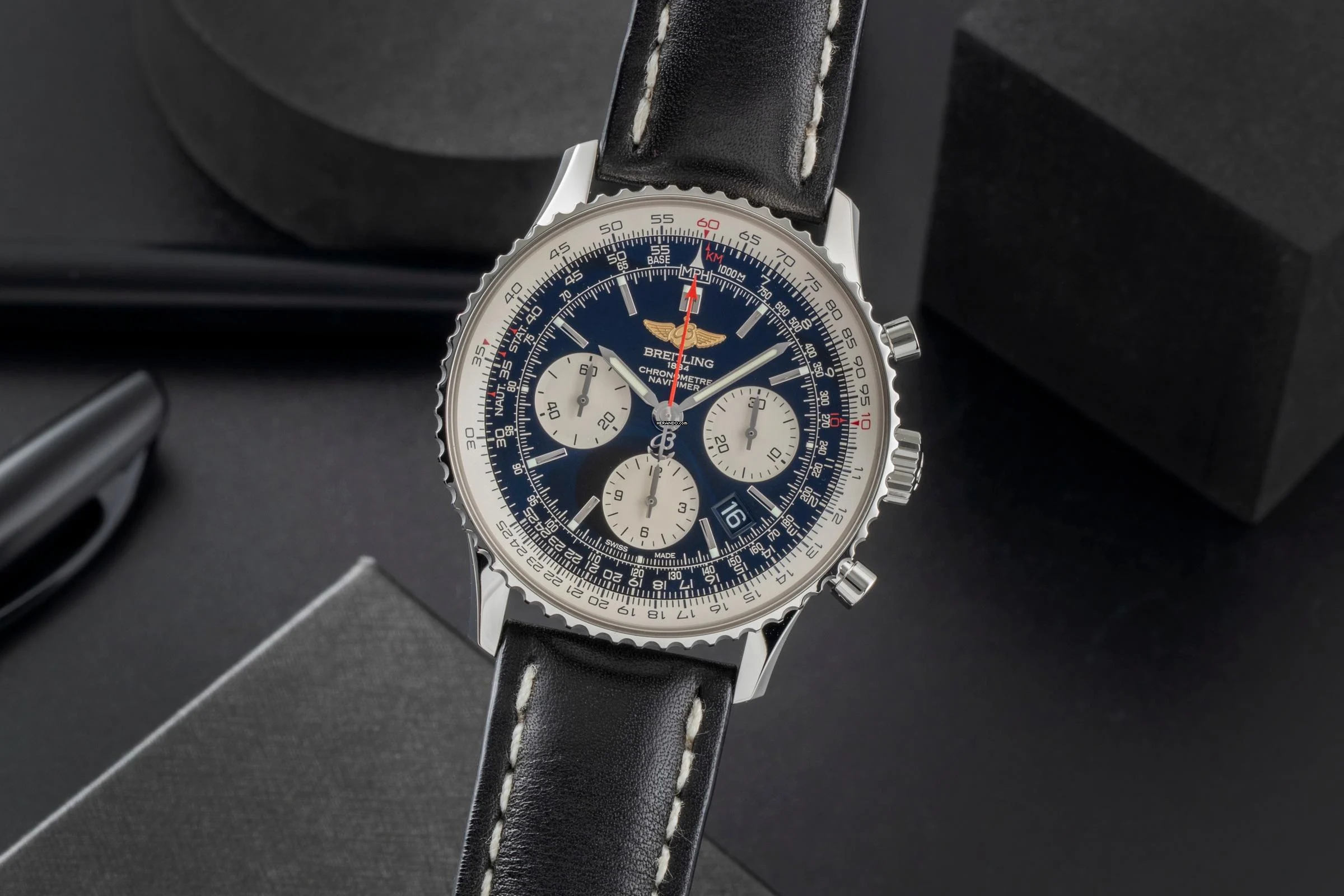  Breitling Navitimer 01 Automatik Edelstahl Ref. AB012012/BB01 B&P 
