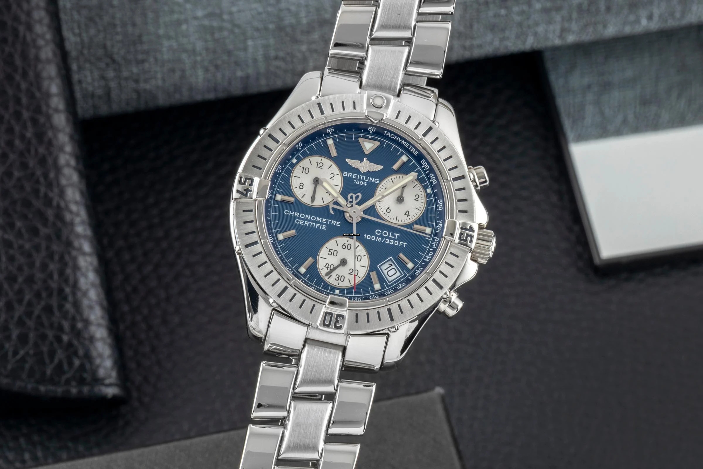 Breitling Colt Chronograph Edelstahl Quarz Herren Ref. A73350 Box & Papiere 2002