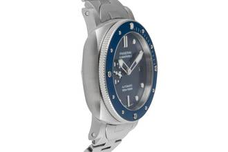 Thumbnail von Panerai Submersible Blue Notte Stahl Automatik Herrenuhr PAM02068 B&P
