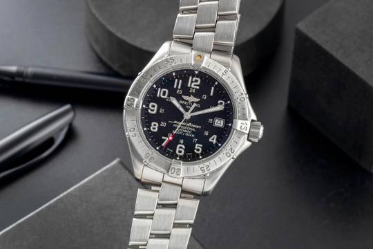  Breitling Superocean 5000ft Edelstahl Automatik Herrenuhr Ref. A17345 