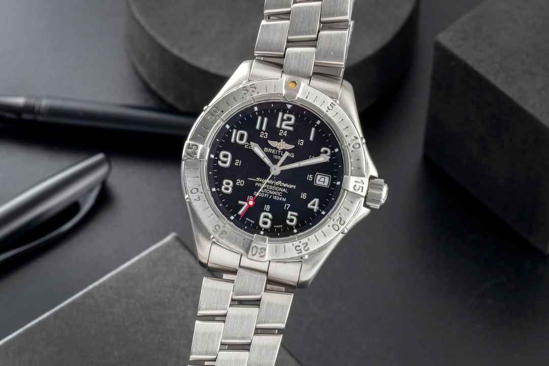  Breitling Superocean 5000ft Edelstahl Automatik Herrenuhr Ref. A17345 