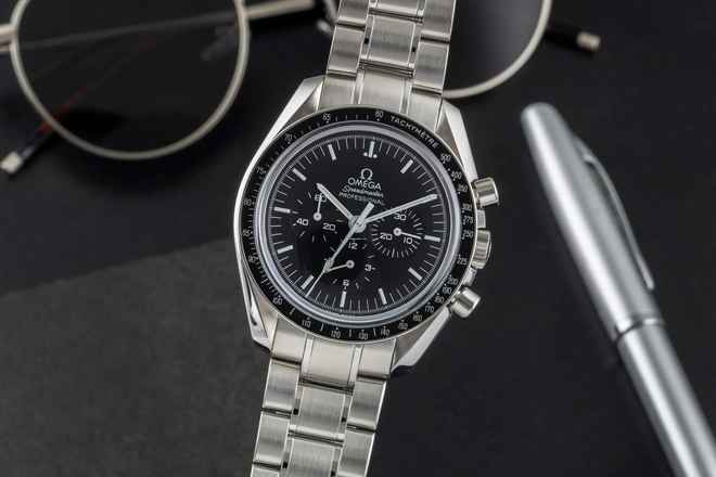  Omega Speedmaster Professional Moonwatch Chronograph Handaufzug Ref. 311.30.42.30.01.006 Box & Papiere 