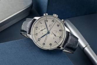 Thumbnail von IWC Portugieser Chronograph Stahl Automatik Herrenuhr IW371446 Papiere 2014
