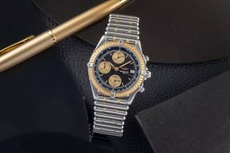 Thumbnail von Breitling Chronomat Stahl / Gold Chronograph Automatik Herrenuhr Ref. D13047