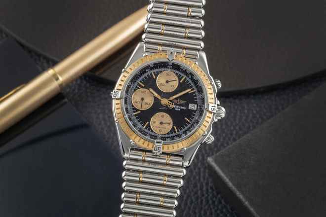  Breitling Chronomat Stahl / Gold Chronograph Automatik Herrenuhr Ref. D13047 