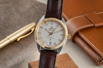 Thumbnail von Omega Globemaster Constellation Globemaster Stahl/Gold Pie Pan Ref. 130.23.39.21.02.001 B&P