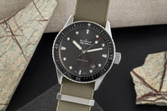  Blancpain Fifty Fathoms Bathyscaphe Stahl Ref. 5000 1110 B52A 