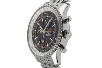 Thumbnail von Breitling Navitimer World Chronograph Stahl Automatik Ref. A24322 Papiere 2009