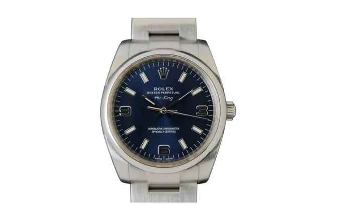  Rolex Air King Oyster Perpetual Air-King 34MM - Blue Dial 114200 2010 