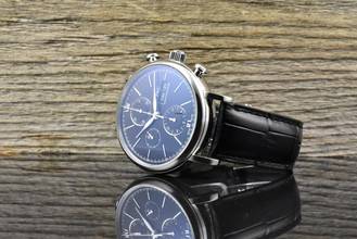 Thumbnail von IWC Portofino Chronograph IW391008 Black Dial Automatic - B&P