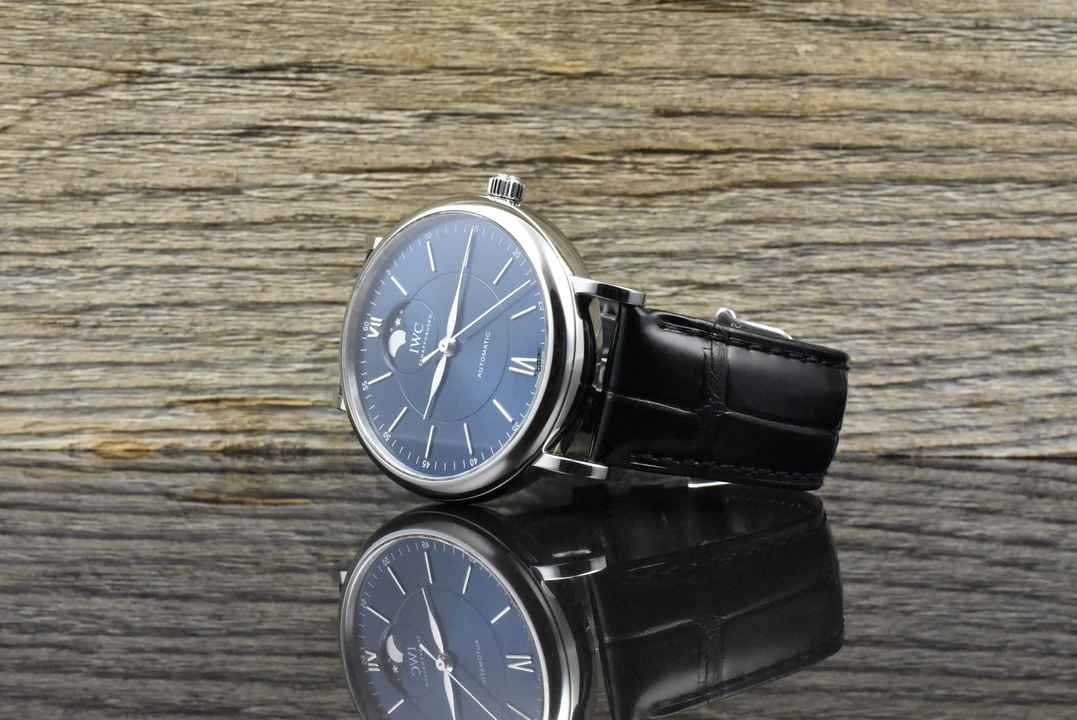  IWC Portofino Automatic Moon Phase Blue Automatik IW459402 Full Set 2020 