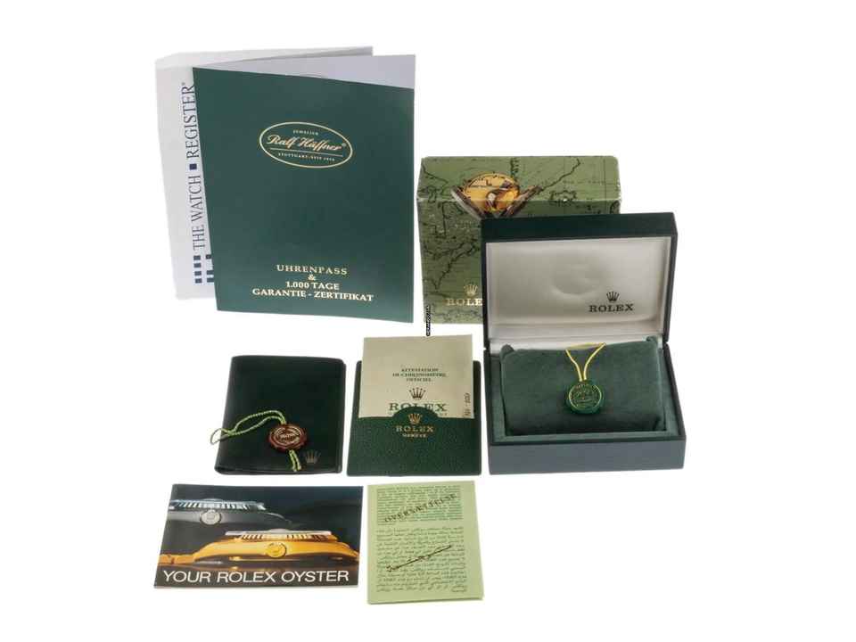  Rolex Oyster Perpetual Date Ref.1500 1962 Full Set sehr gut Vintage Oyster Perpetual Date 18kt Gelbgold 