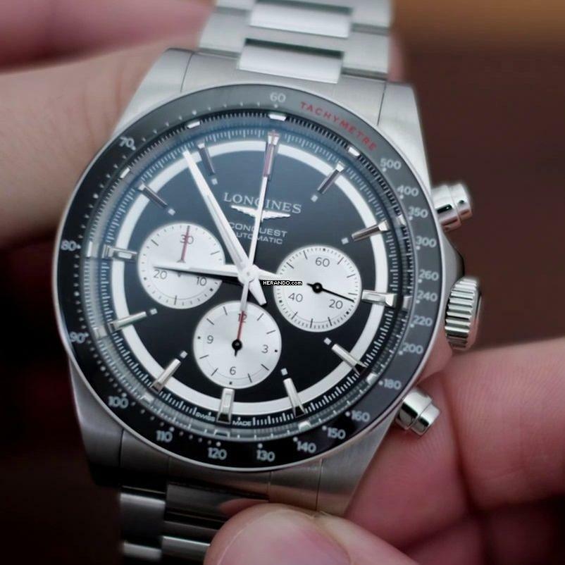  Longines Conquest CHRONOGRAPH NEW FULL SET 