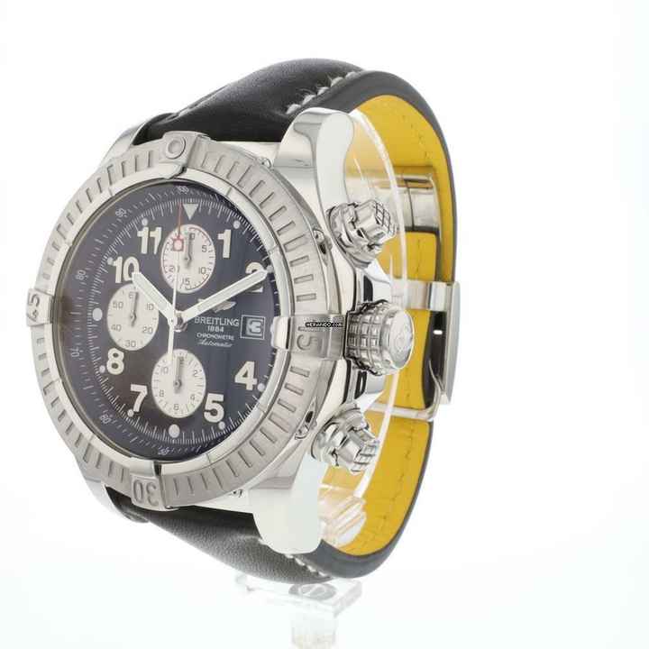  Breitling Super Avenger Chrono 48 Black Dial 