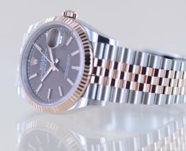 Thumbnail von Rolex Datejust 36 brown dial Jubiléband Stahl Roségold Fluted