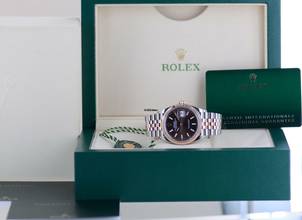 Thumbnail von Rolex Datejust 36 brown dial Jubiléband Stahl Roségold Fluted