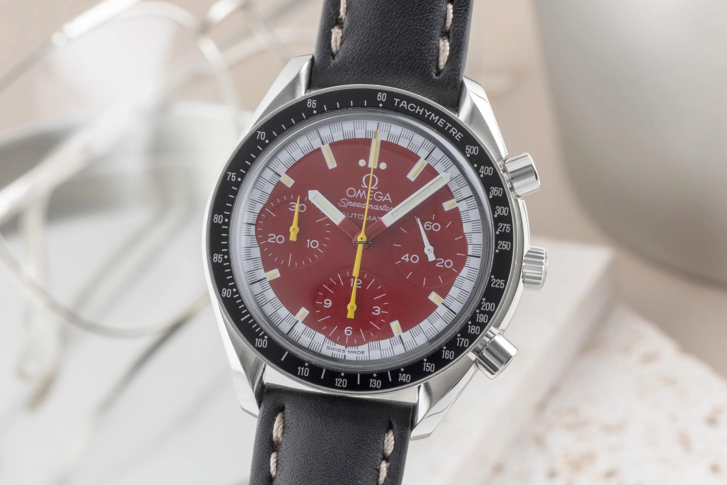 Omega Speedmaster Reduced Schumacher Automatik Stahl Ref. 3810.61.41 Klassiker