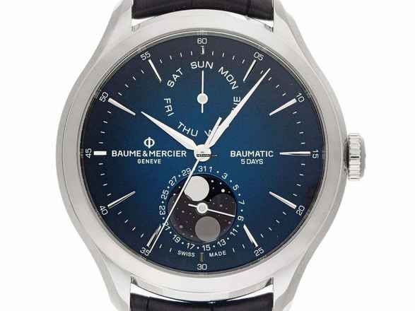  Baume & Mercier Clifton Baumatic Ref.M0A10593 2025 Full Set Ungetragen Clifton Baumatic 5 Days Powerreserve Mondphase Faltschließe 