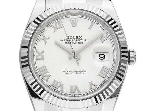  Rolex Datejust 41 Ref.126334 2023 Full Set Ungetragen Datejust Stahl 18kt Weißgold 