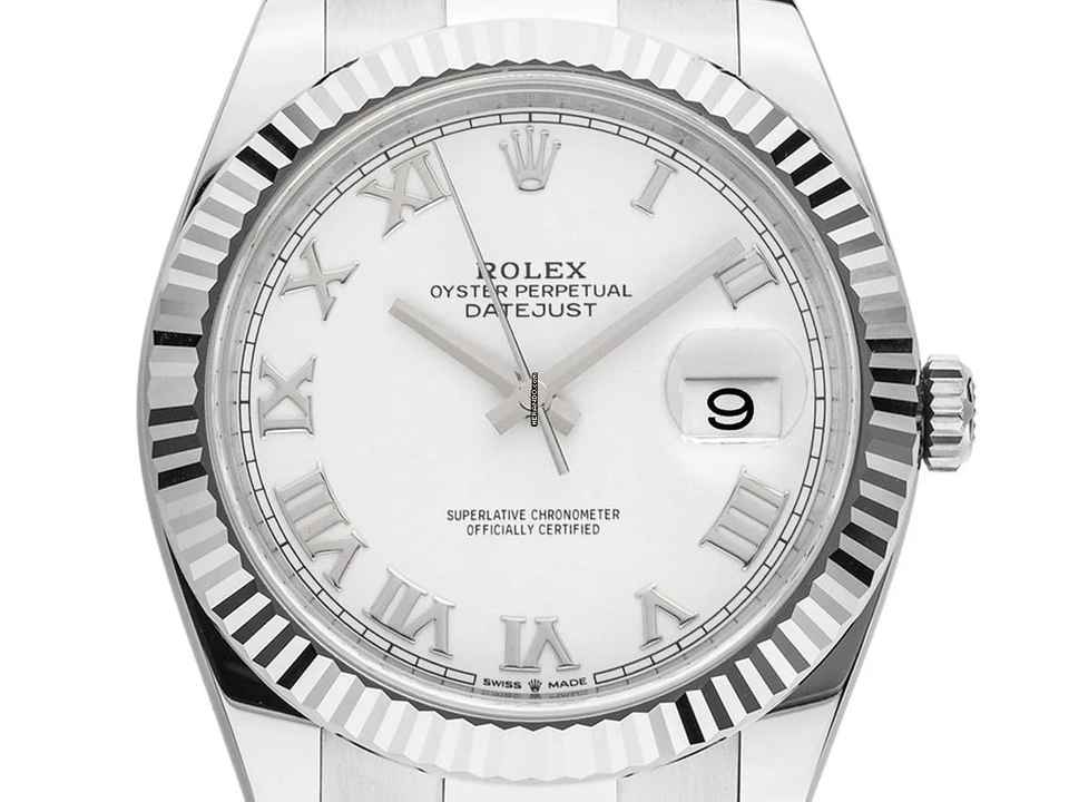  Rolex Datejust 41 Ref.126334 2023 Full Set Ungetragen Datejust Stahl 18kt Weißgold 