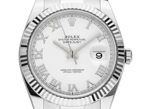  Rolex Datejust 41 Ref.126334 2023 Full Set Ungetragen Datejust Stahl 18kt Weißgold 