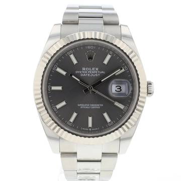  Rolex Datejust 41 Oyster Rhodium Dial 