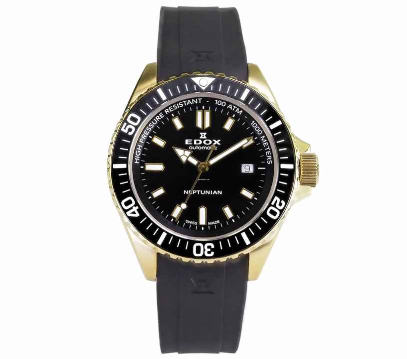  Edox Herren Uhr Automatik Neptunian 80120 37JCA NID Swiss Made Ø 44 mm 100 ATM 