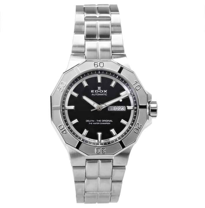  Edox Herren Uhr Automatik 88008 3M NIN Delfin Ø 44 mm Swiss Made 
