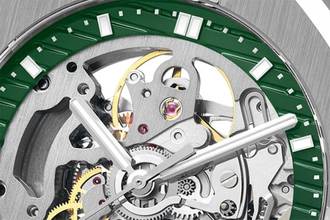 Thumbnail von Epos 3506 sk skeleton in 3 different colors Steel bracelet or Rubberstrap