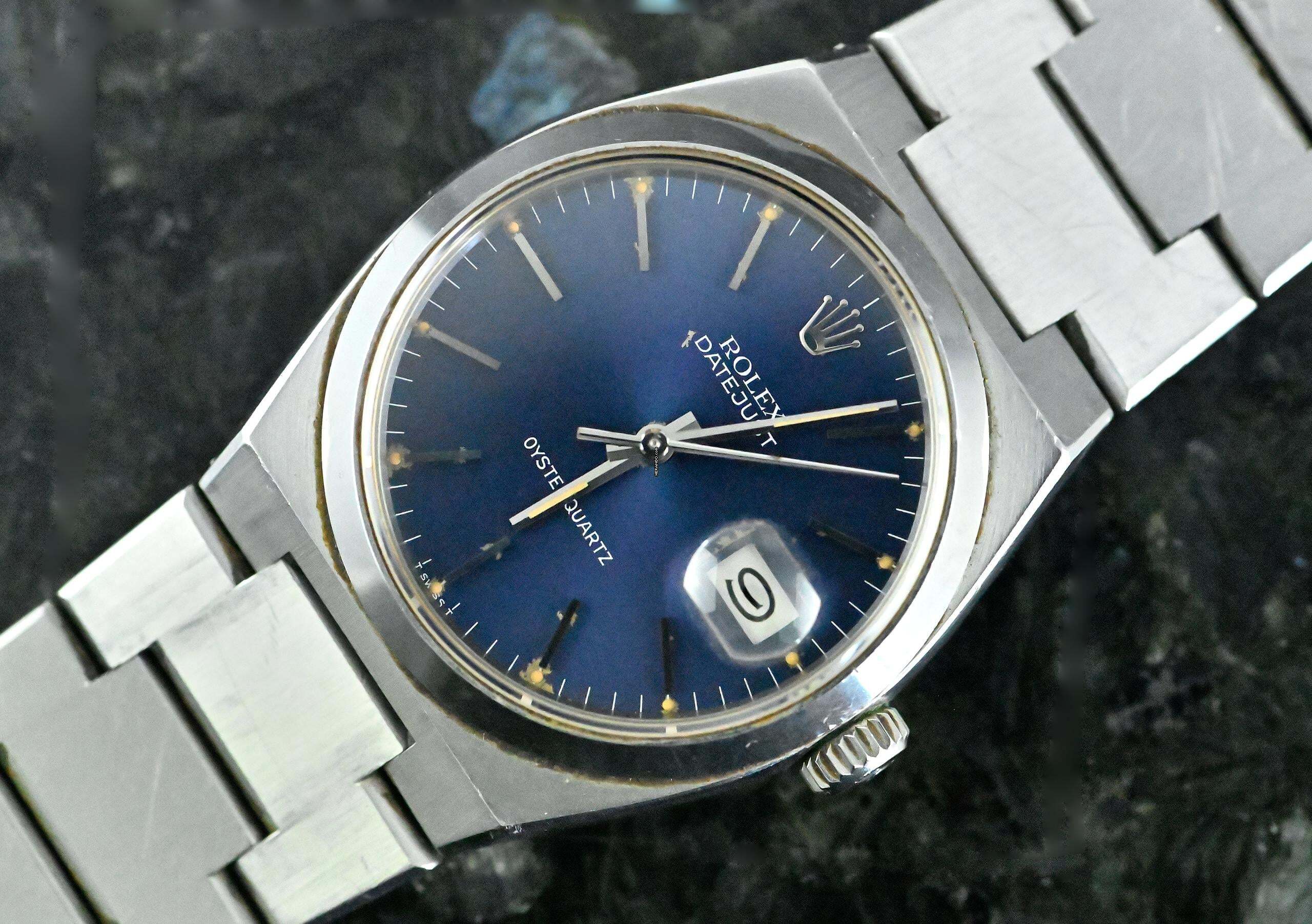 Rolex Datejust Oysterquartz 17000 | rare MK 1 / first series | blue dial | unpolished