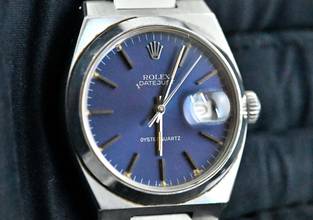 Thumbnail von Rolex Datejust Oysterquartz 17000 | rare MK 1 / first series | blue dial | unpolished