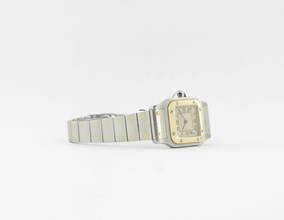 Thumbnail von Cartier Santos Galbée Stahl / Gold