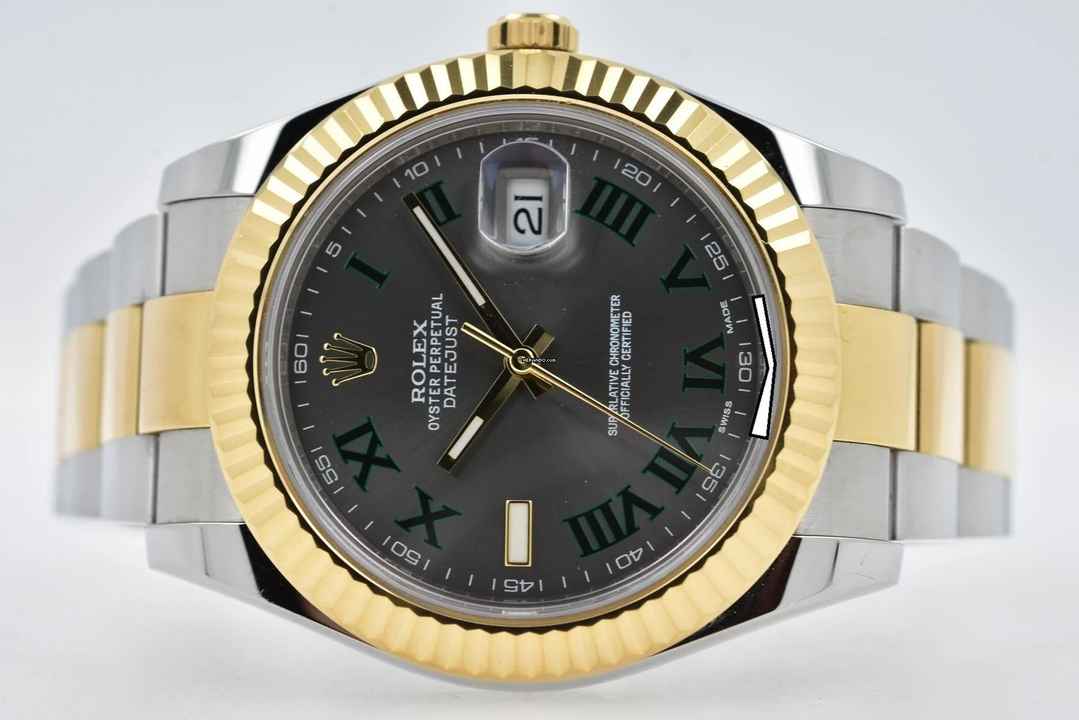  Rolex Datejust II 116333 LC200 Wimbledon Dial 