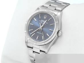Thumbnail von Rolex Air King 34mm Edelstahl Automatik 14010 1999 Stahl Damen Herren Stainless Steel Oyster-band Blue Dial